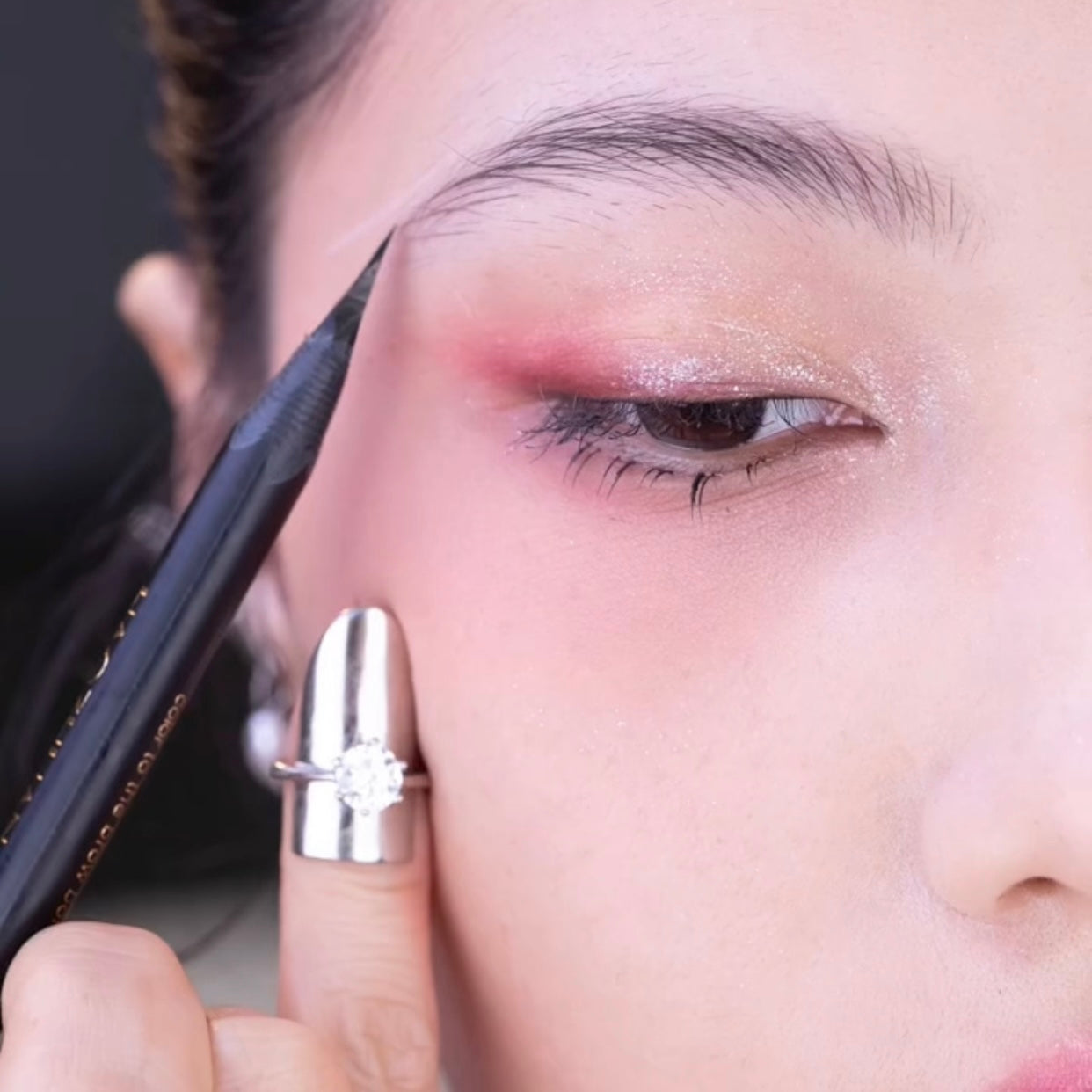 Schwarzer Permanent Makeup Microblading Augenbrauenstift