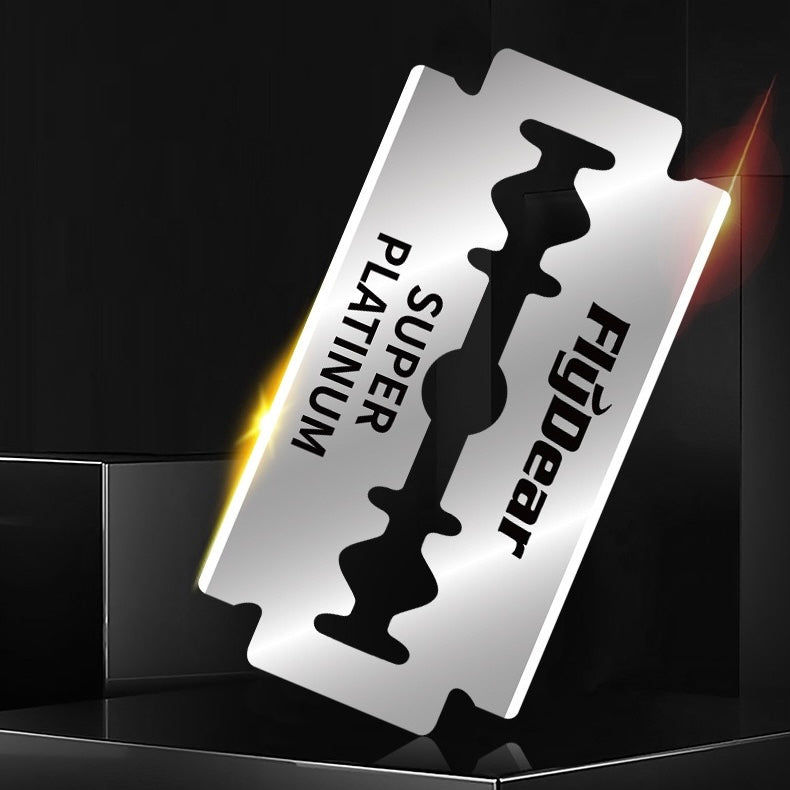 Classic Manual Stainless Steel Double-Edged Razor Blades – 2 Boxes