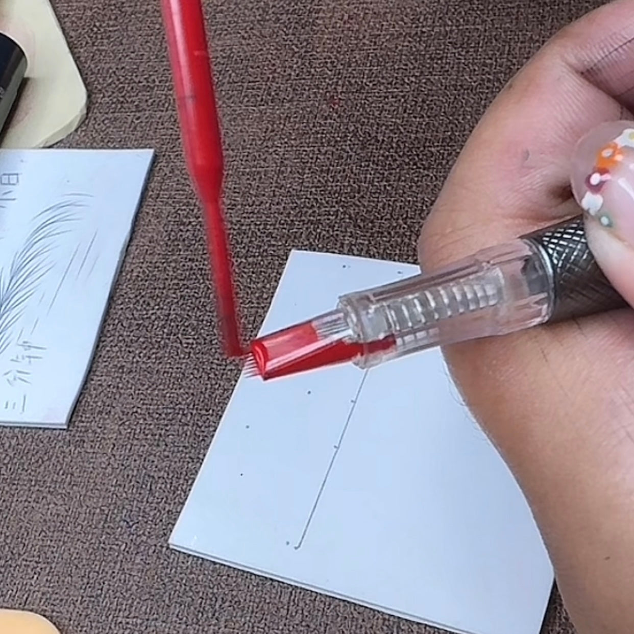 XF Double Row 15-Pin Cartridge – Precision Lip PMU Needle for Effortless Color Implantation