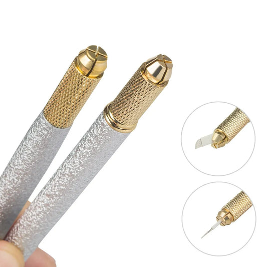 Embossed Double-Ended Manual Microblading Pen – Blade Holder