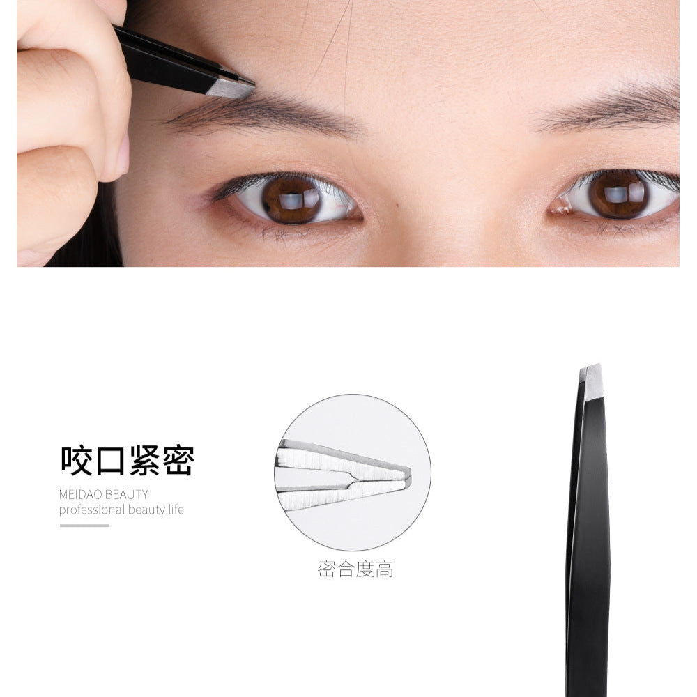 3-in-1 Stainless Steel Eyebrow Grooming Kit – Precision Tweezers, Scissors & Razor for Perfect Brows