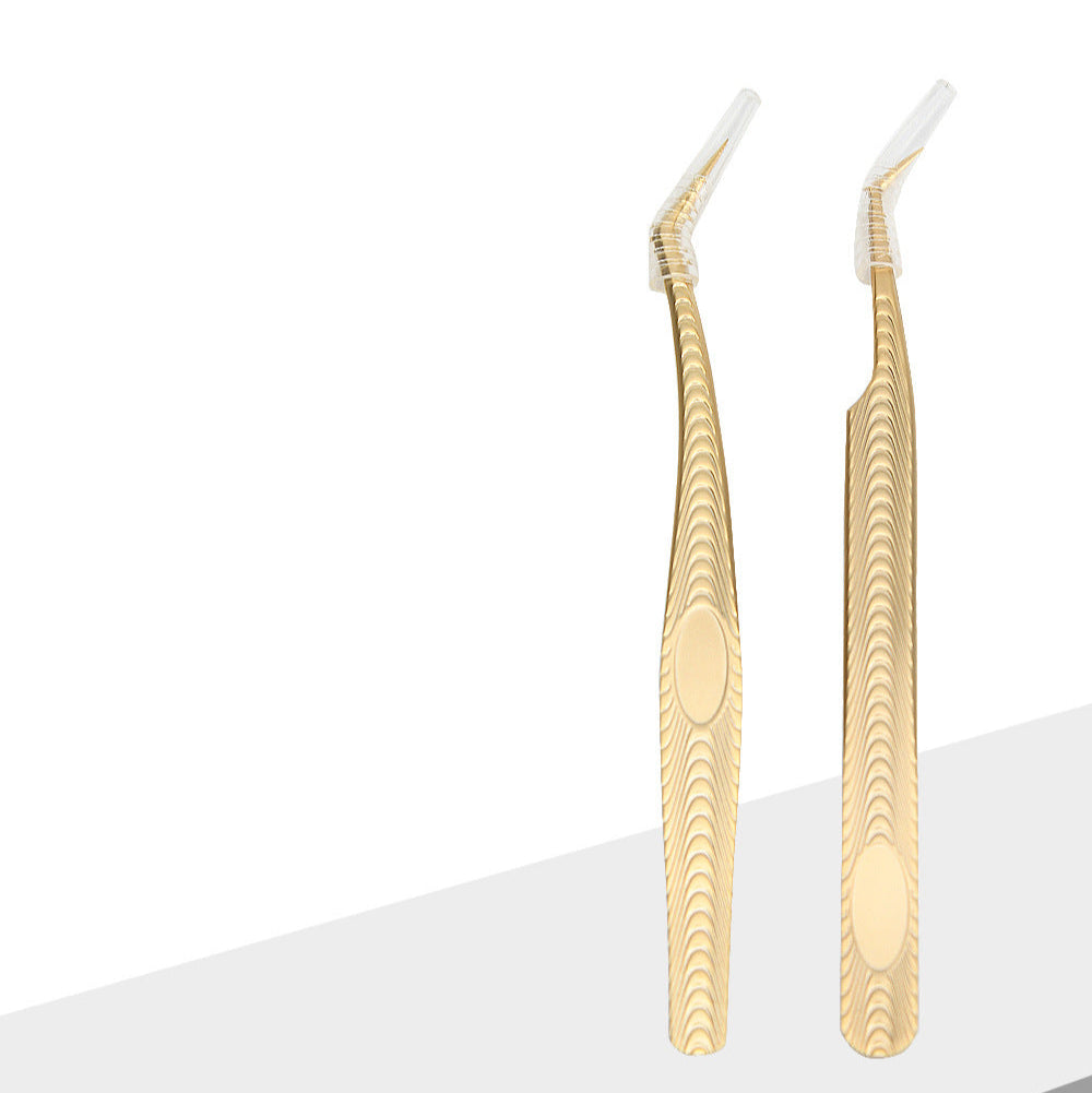 Premium Gold Precision Wimpernverlängerungspinzette – 5 spezielle Designs für professionelle Wimpernstylisten