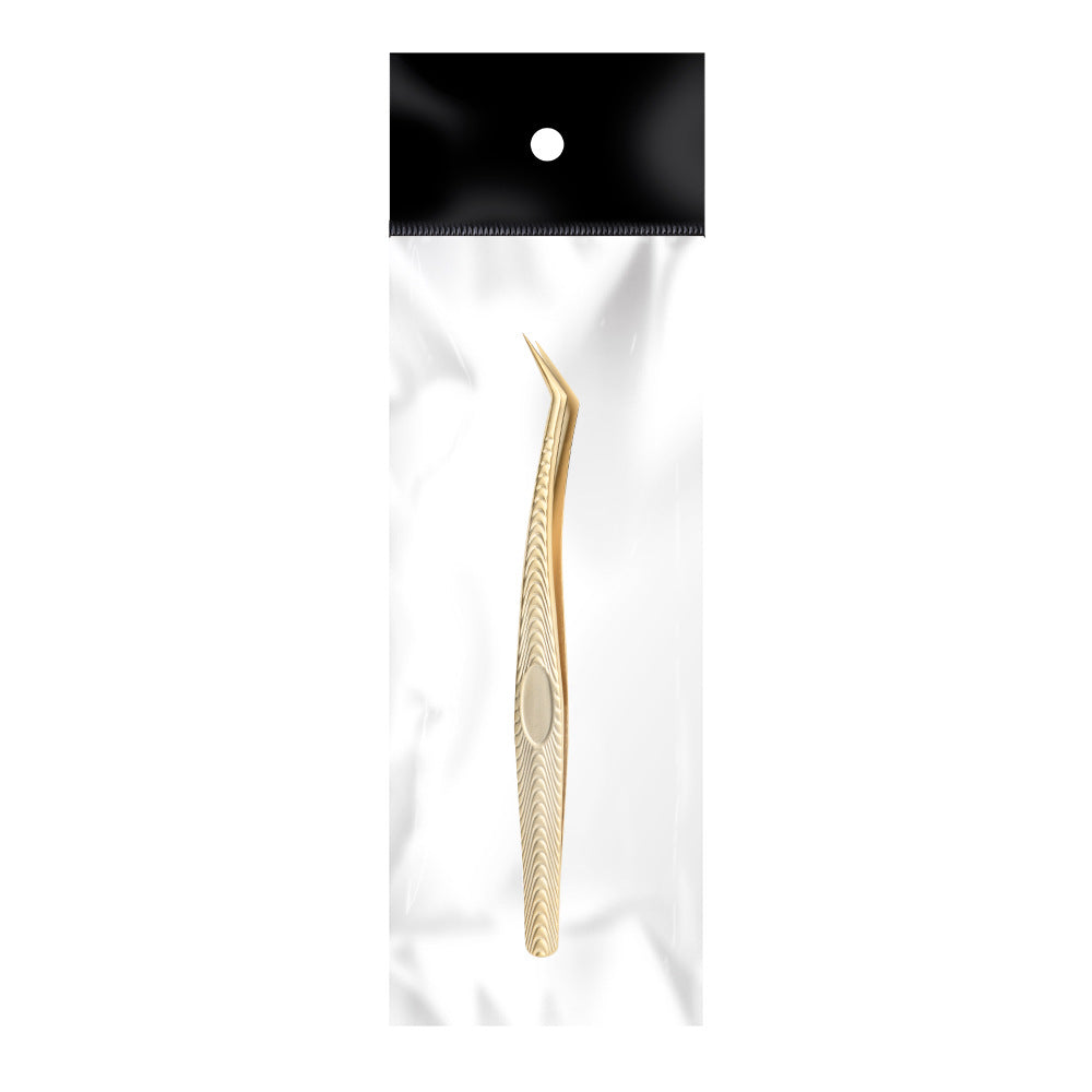 Premium Gold Precision Wimpernverlängerungspinzette – 5 spezielle Designs für professionelle Wimpernstylisten