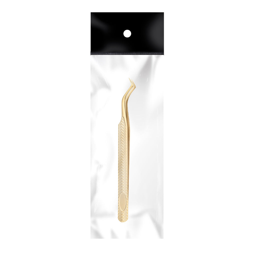 Premium Gold Precision Wimpernverlängerungspinzette – 5 spezielle Designs für professionelle Wimpernstylisten