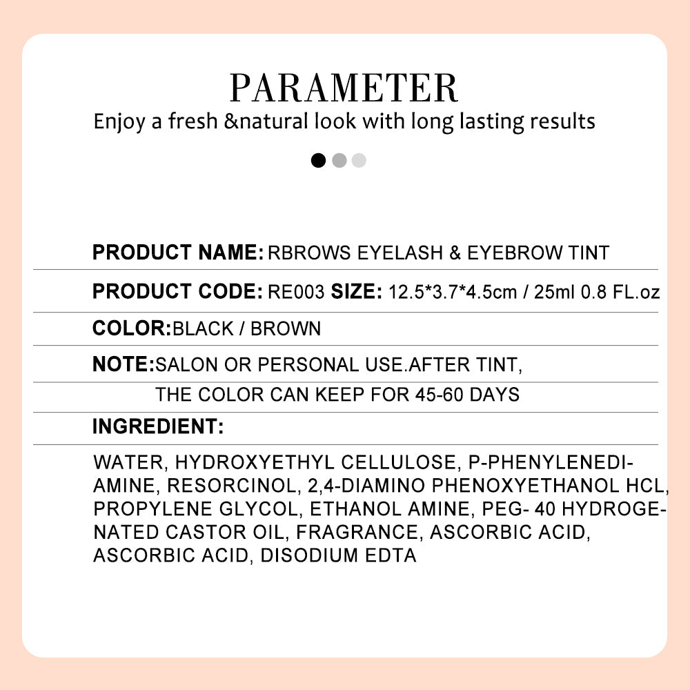 Eyelash & Eyebrow Tint – Professional-Grade Tinting Solution