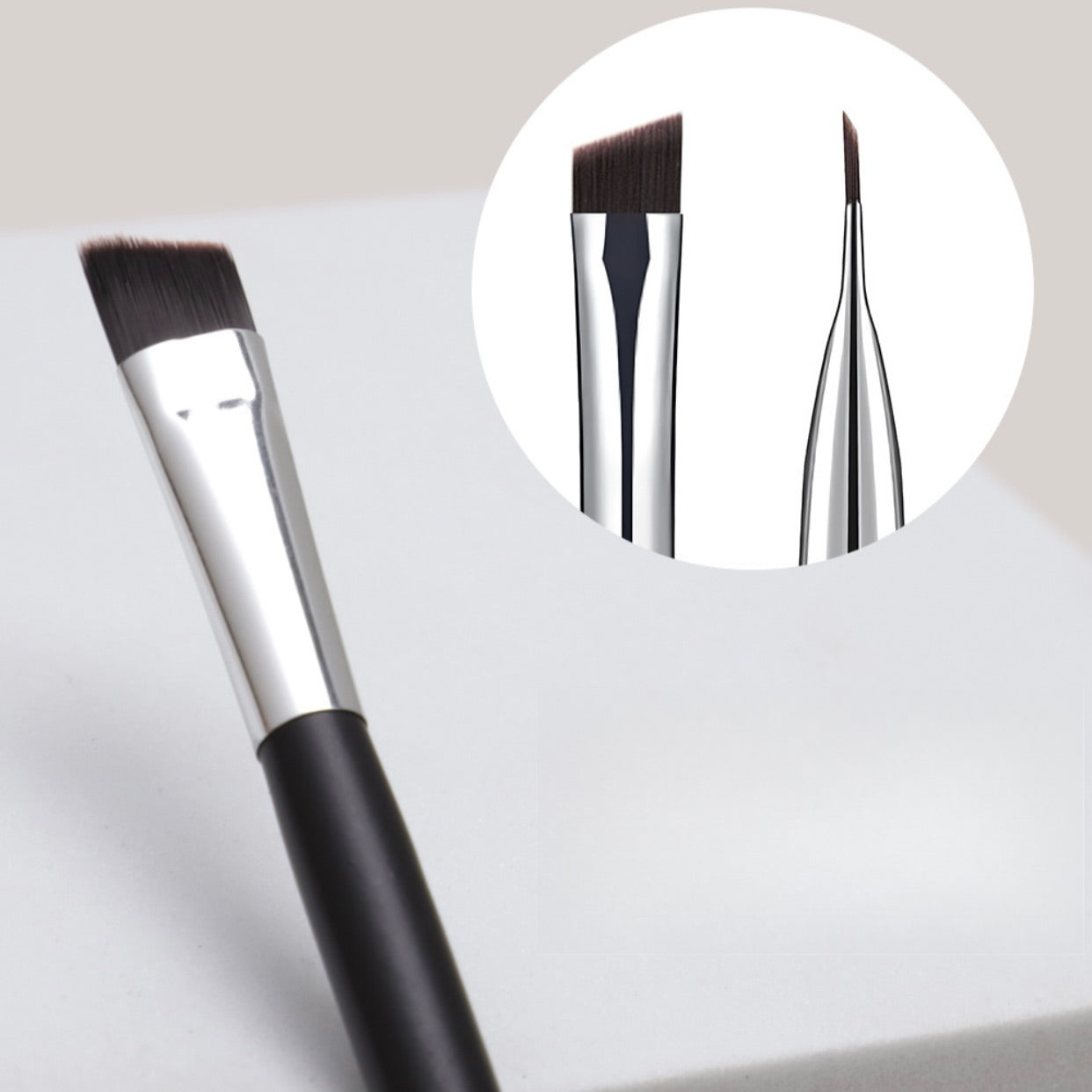 Ultra-Thin Angled Dual-Head Eyebrow Brush - 20PCS