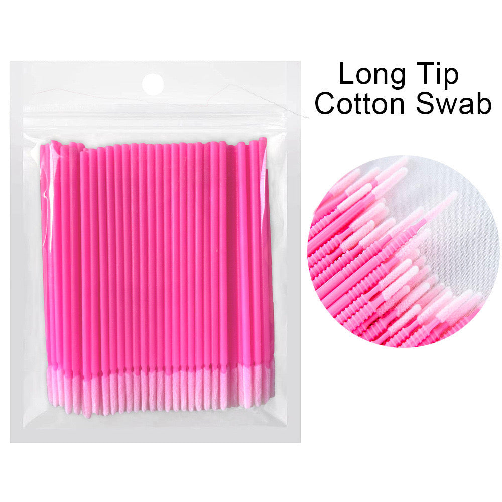 Premium Disposable Eyelash & Microblading Cleaning Swabs - 10 Packs