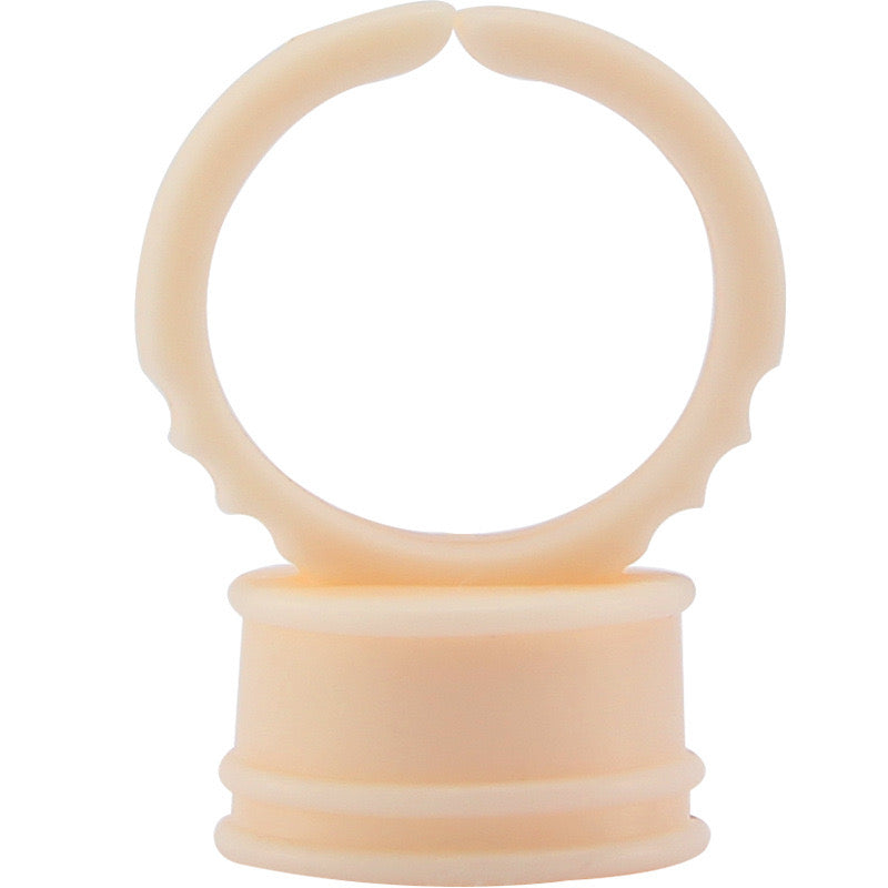 Soft Silicone Pigment and Glue Ring Cups - 10 BAGS