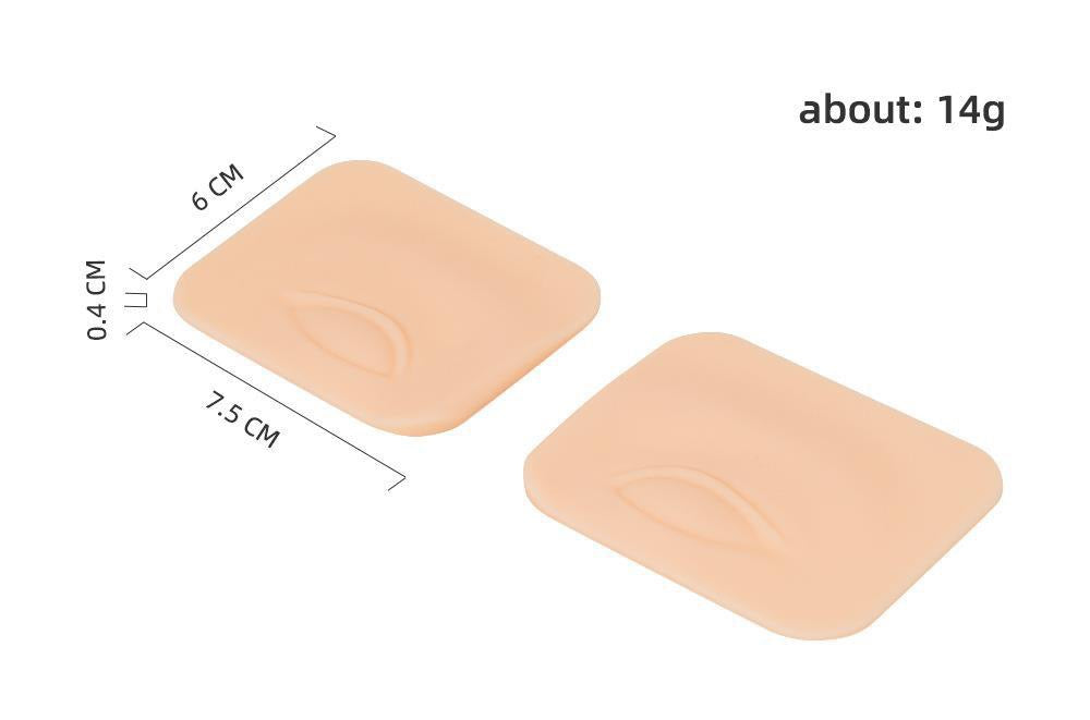 Piel de práctica de silicona 3D PMU para tatuajes de cejas y ojos (10 unidades)