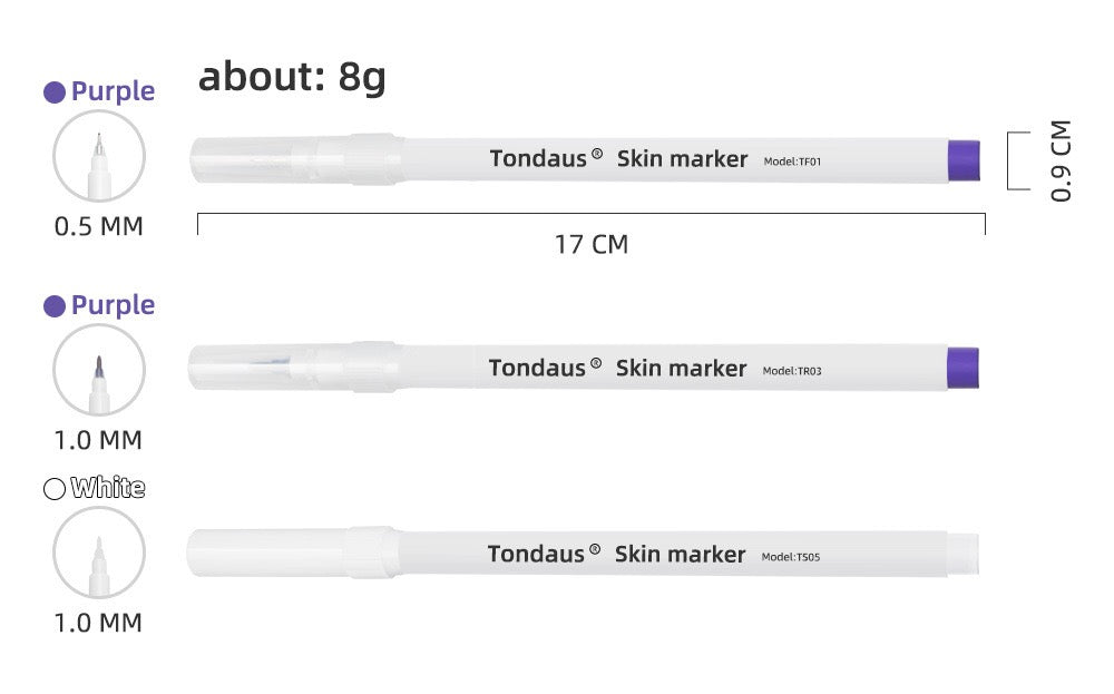 Skin Marker Pen for Precise Permanent Makeup Design - 20PCS