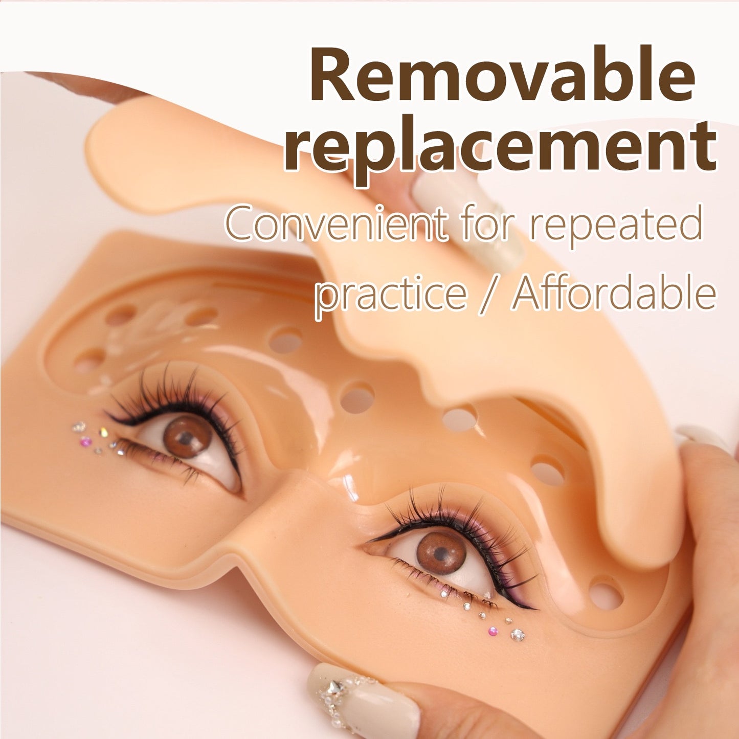 5D Makeup Face Replaceable Practice Pad - 10PCS