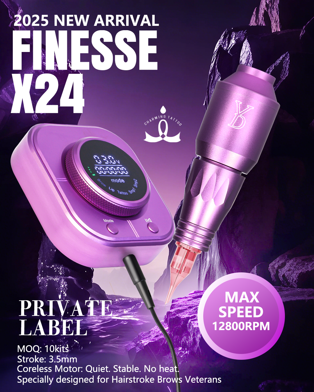 Finesse X24 Professional PMU & Tattoo Machine Kit