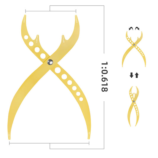 Golden Ratio Eyebrow Divider 2.0 – Messwerkzeug für PMU und Augenbrauendesign