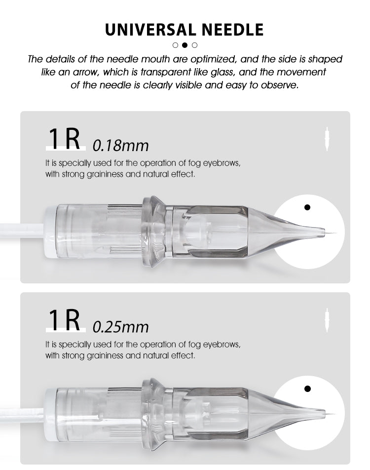 Universal Cartridge – Premium Tattoo & PMU Needles (20PCS/BOX)