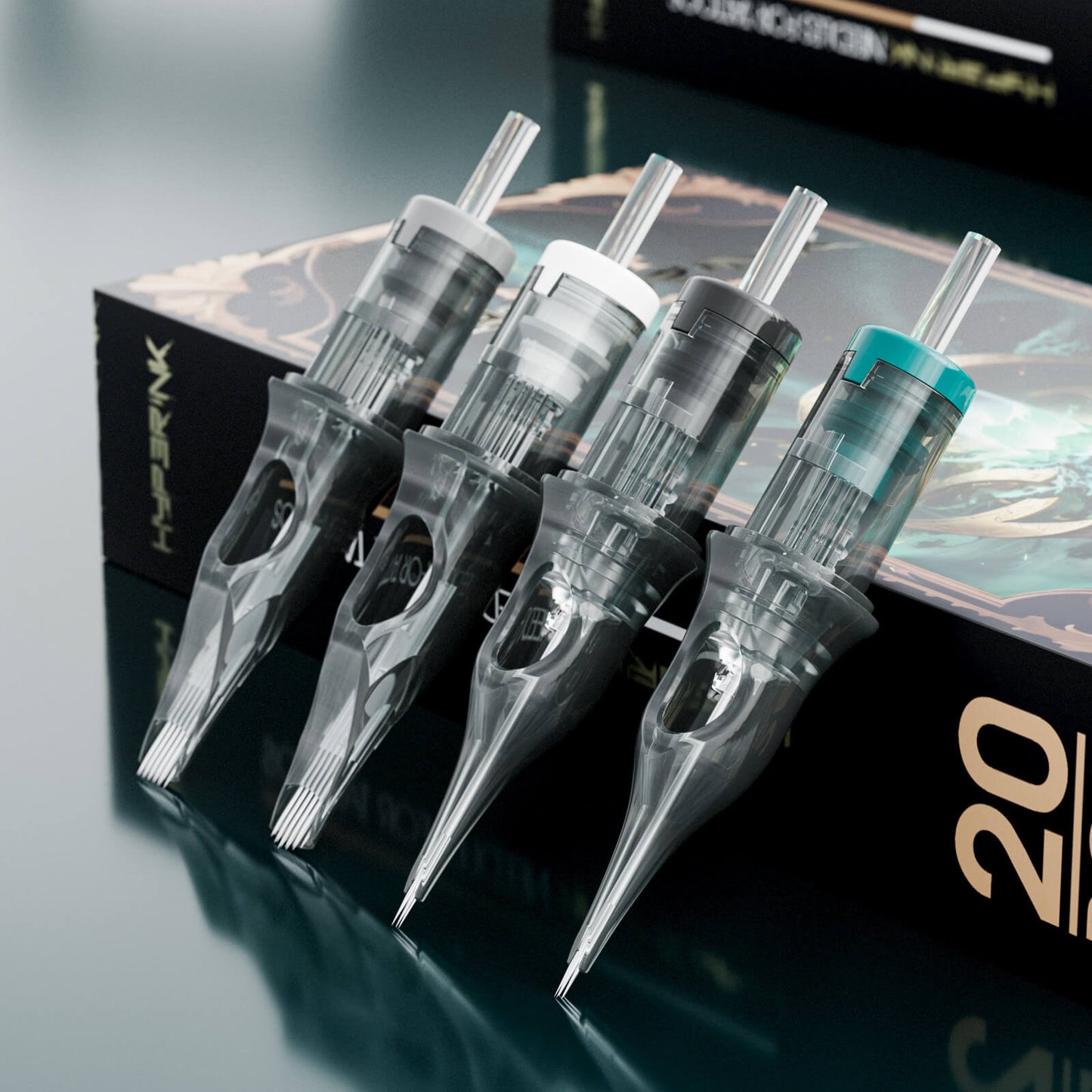 Cartuchos de agujas para tatuaje Mast Hyperink PMU (caja de 20)
