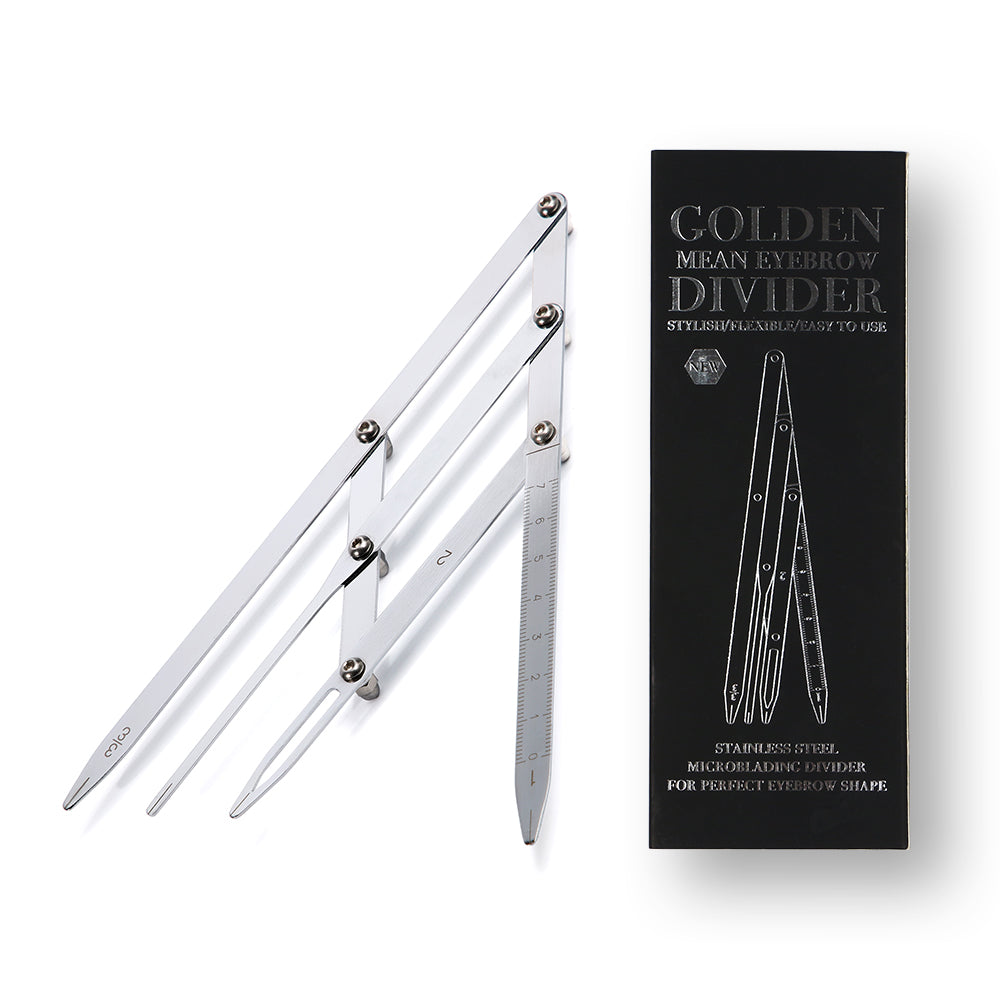 Permanent Makeup 4 Prong Stainless Steel Golden Mean Calipers