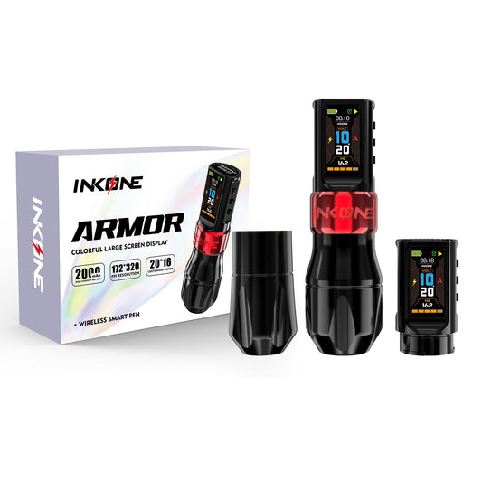 INKONE ARMOR Wireless Tattoo Machine with Full-Screen Display - Free Shipping