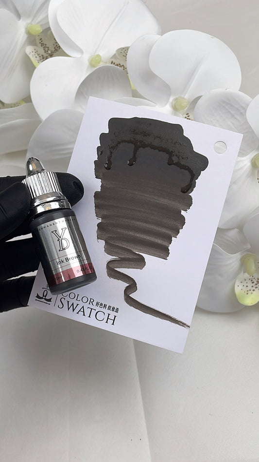 Ink Brown – Powder Hybrid Liquid PMU Pigment