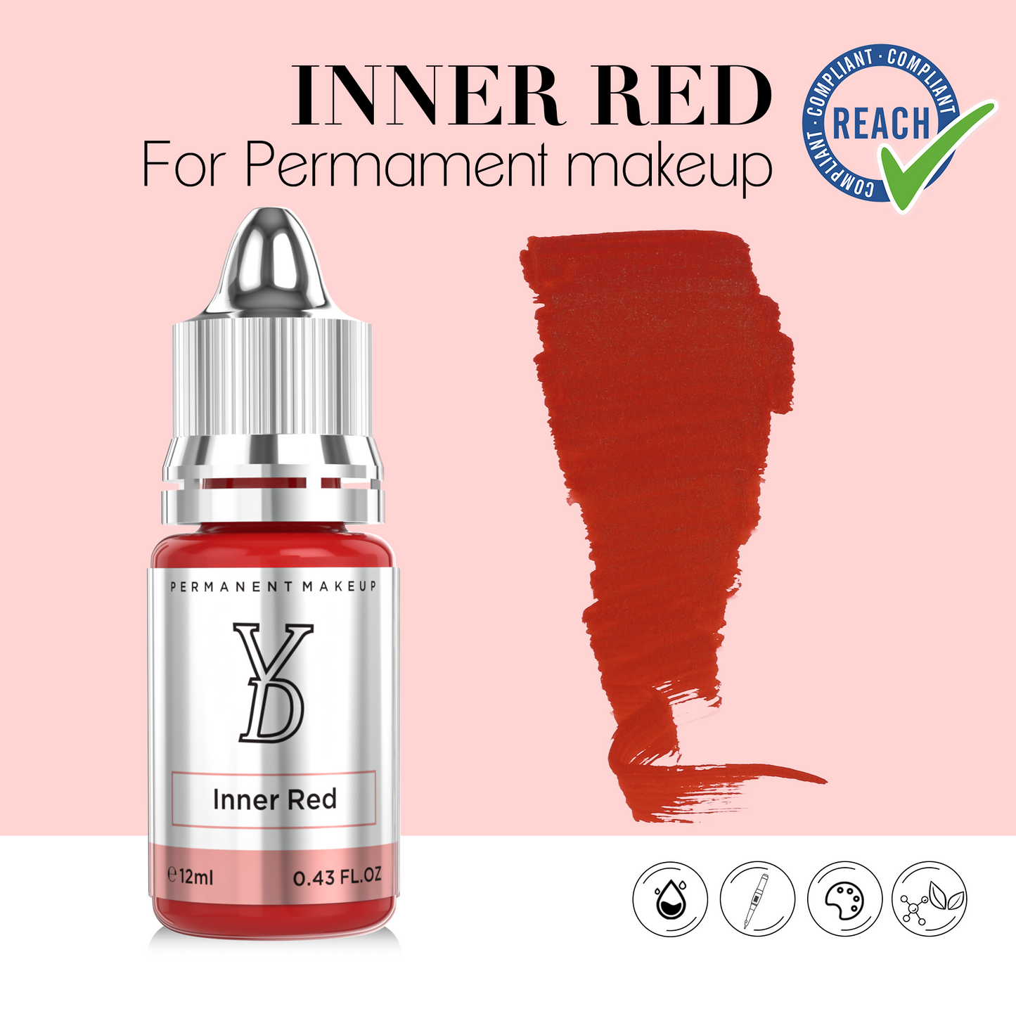 Inner Red – Powder Hybrid Liquid PMU Pigment