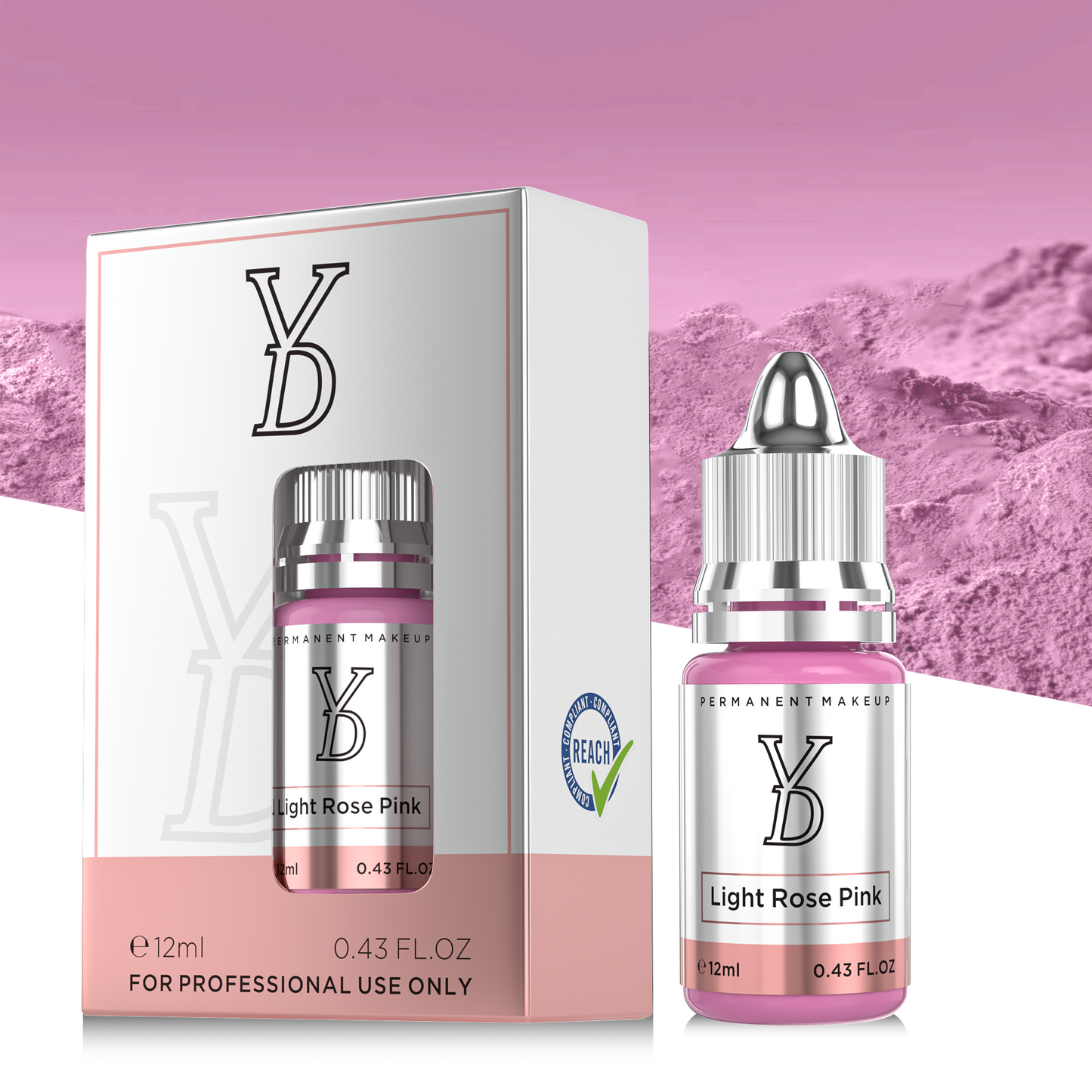 Light Rose Pink – Powder Hybrid Liquid PMU Pigment