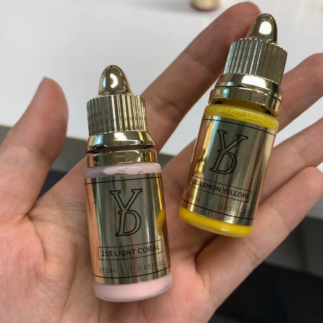 YD Lip Neo Pigment Collection for Machine Use Only 12ml/Bottle Gold Cap
