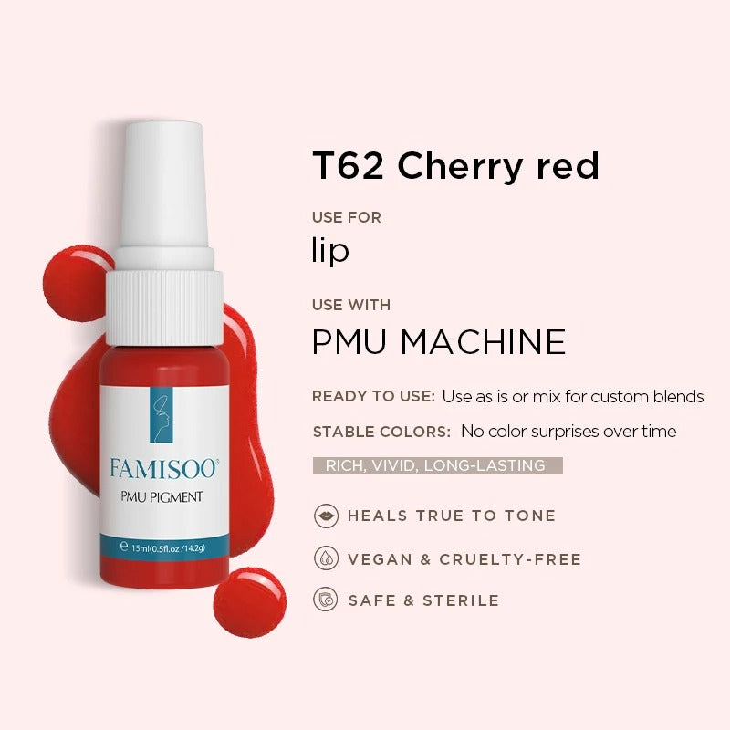 Famisoo® 6PCS 15ML Permanent Makeup Lip Pigment Set