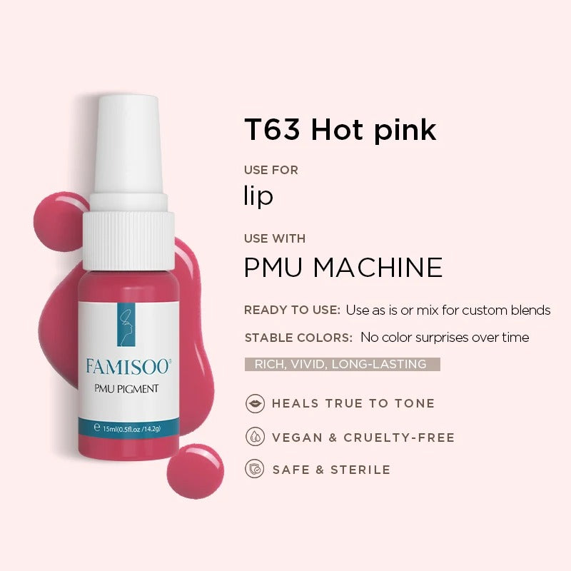 Famisoo® 6PCS 15ML Permanent Makeup Lip Pigment Set