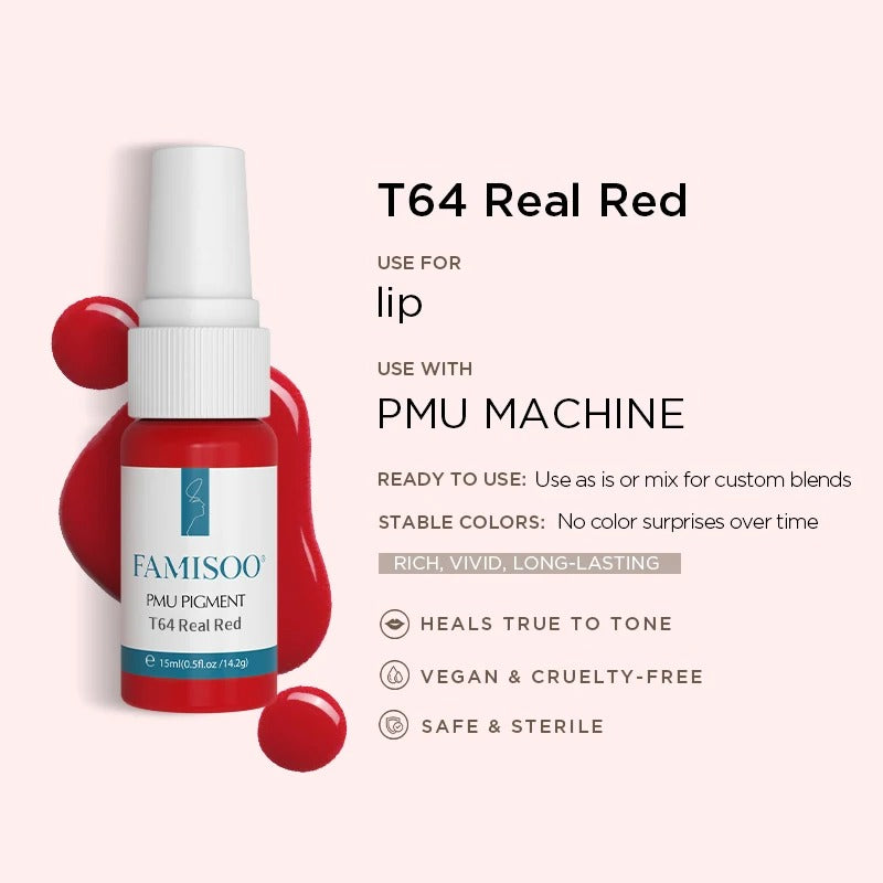 Famisoo® 6PCS 15ML Permanent Makeup Lip Pigment Set