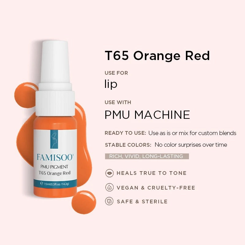 Famisoo® 6PCS 15ML Permanent Makeup Lip Pigment Set