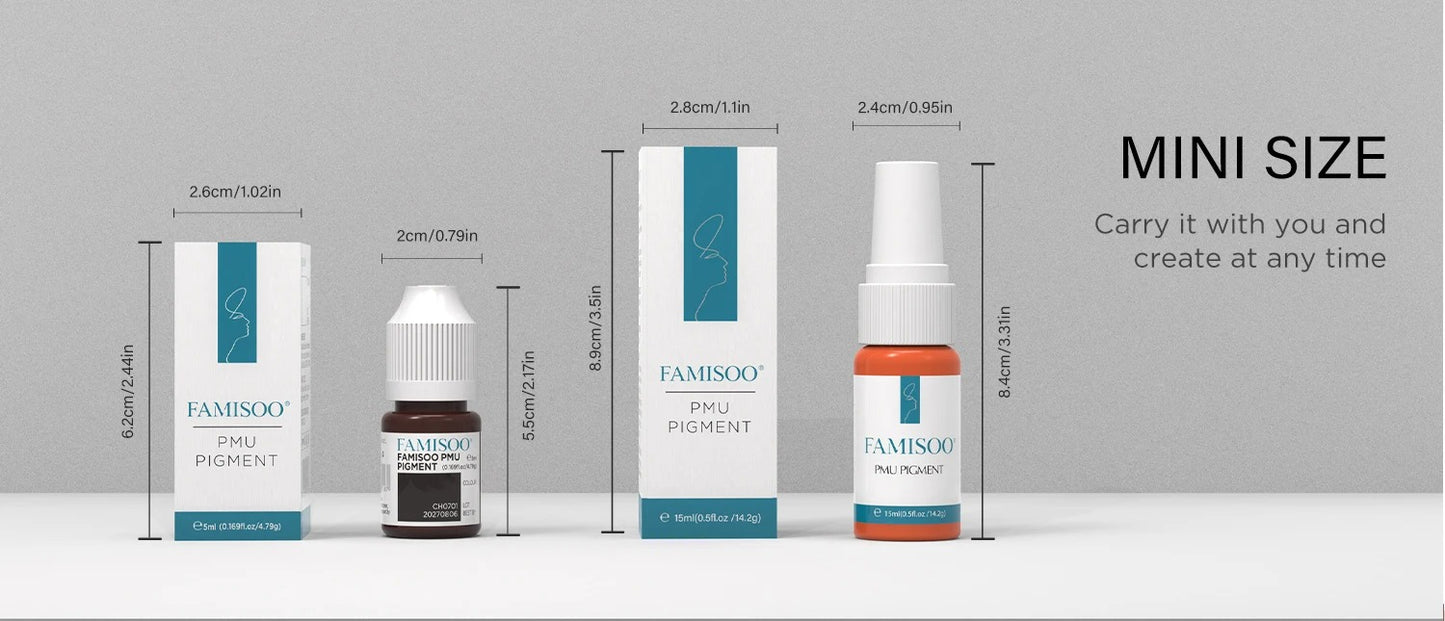 Famisoo® 6PCS 15ML Permanent Makeup Lip Pigment Set