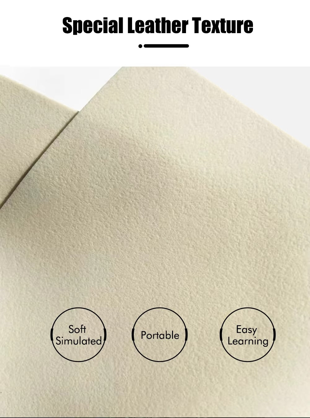 Leather Texture Practice Skin for PMU (Permanent Makeup) Training