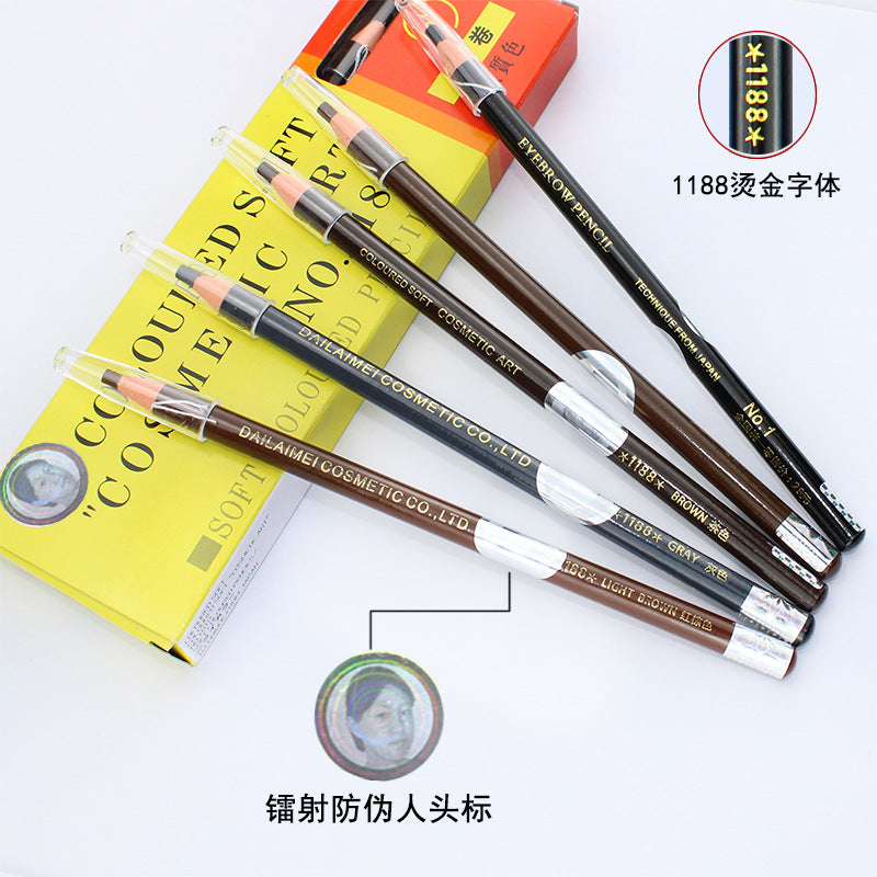 MADINI 1188 Pull-Line Waterproof Eyebrow Pencil – 12PCS/BOX