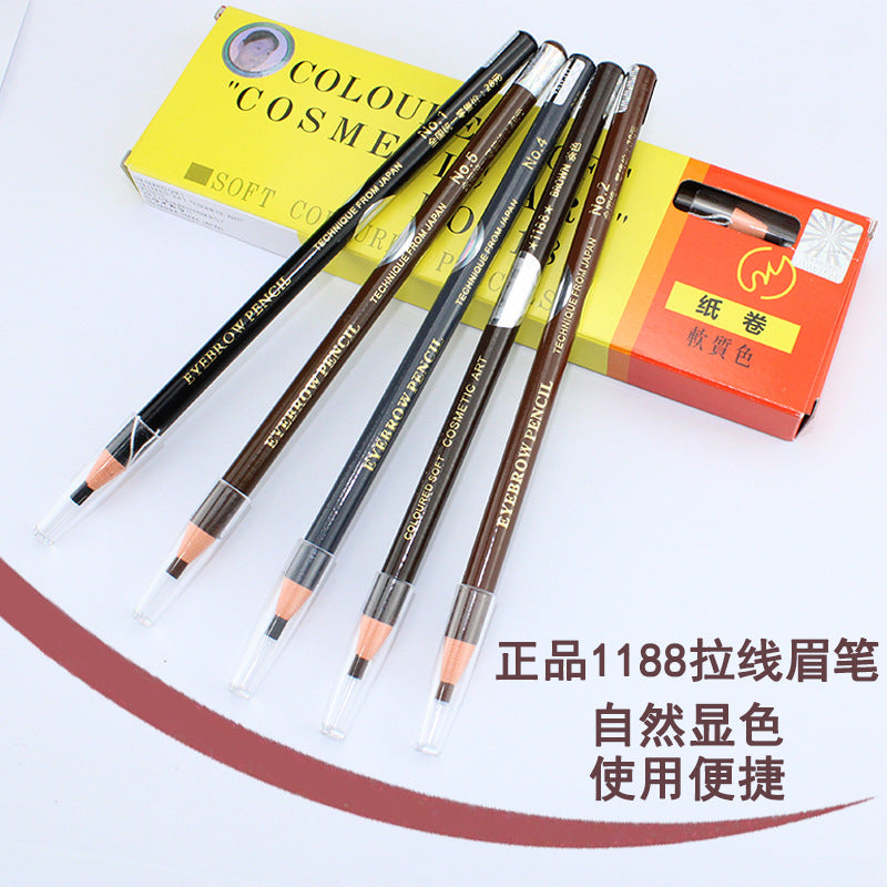 MADINI 1188 Pull-Line Waterproof Eyebrow Pencil – 12PCS/BOX