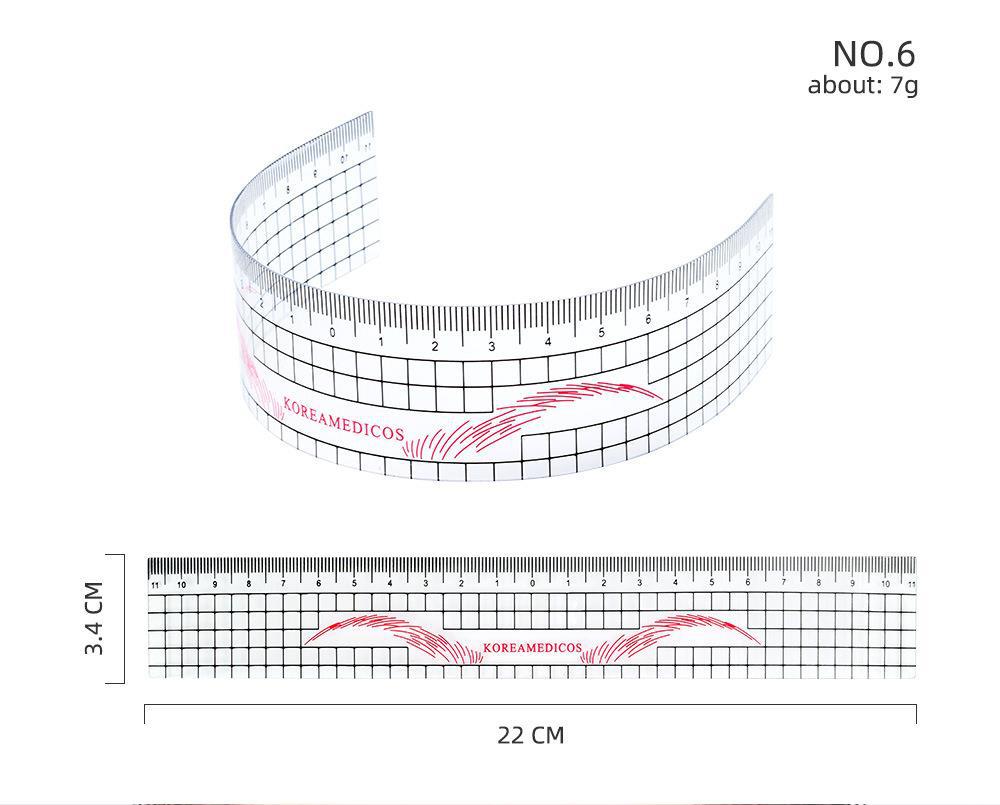 Eyebrow Mapping Ruler – Precision Tools for Balanced and Symmetrical Brow Designs - 10 PIECES