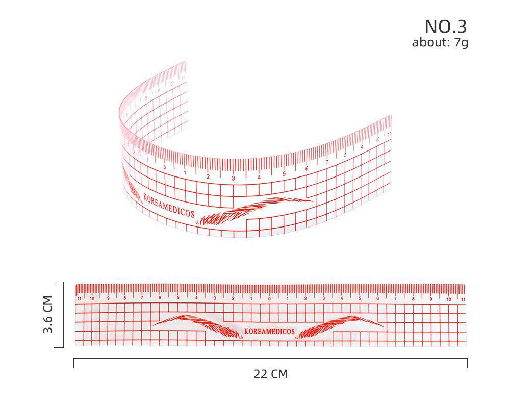 Eyebrow Mapping Ruler – Precision Tools for Balanced and Symmetrical Brow Designs - 10 PIECES