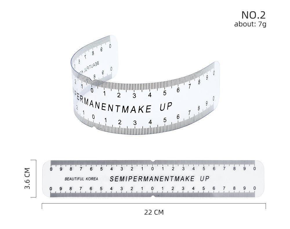 Eyebrow Mapping Ruler – Precision Tools for Balanced and Symmetrical Brow Designs - 10 PIECES
