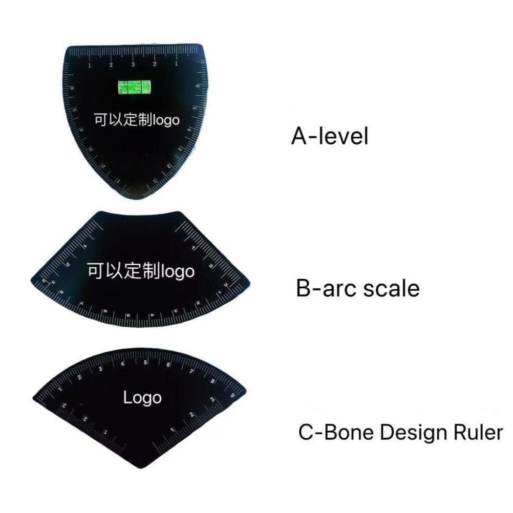 1-Minute Brow Mapping Tool – Stainless Steel Brow Shaping Ruler Kit for PMU Artists