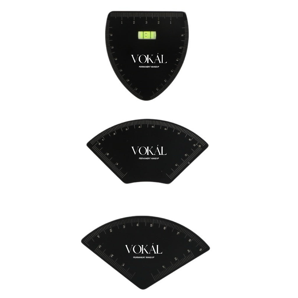 1-Minute Brow Mapping Tool – Stainless Steel Brow Shaping Ruler Kit for PMU Artists