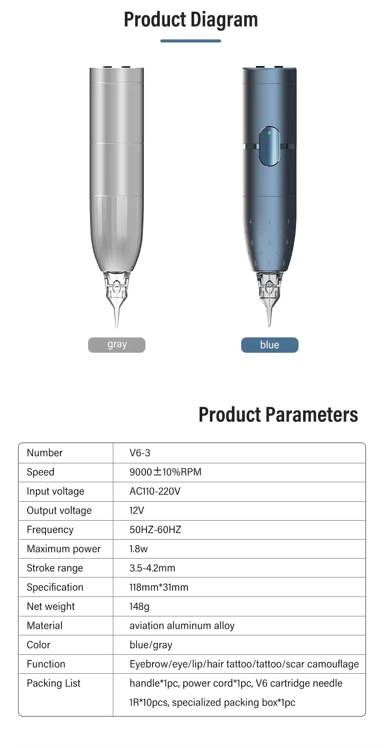 MARS 3.5 / 4.2 Wireless Permanent Makeup & Tattoo Machine