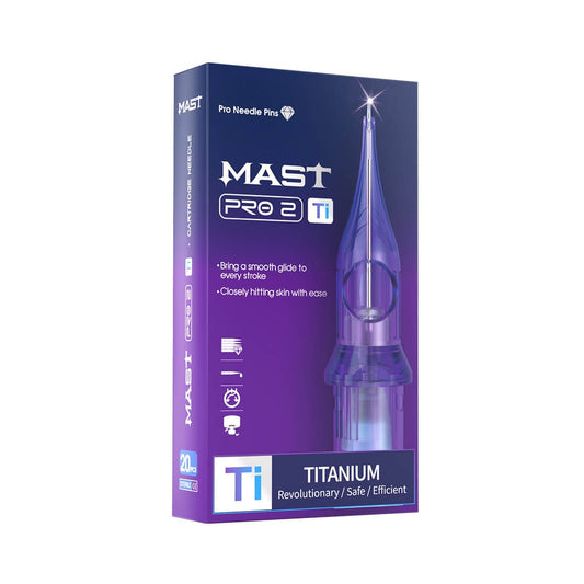 MAST Pro 2 Titanium Series Tattoo Cartridge Needles – Box of 20