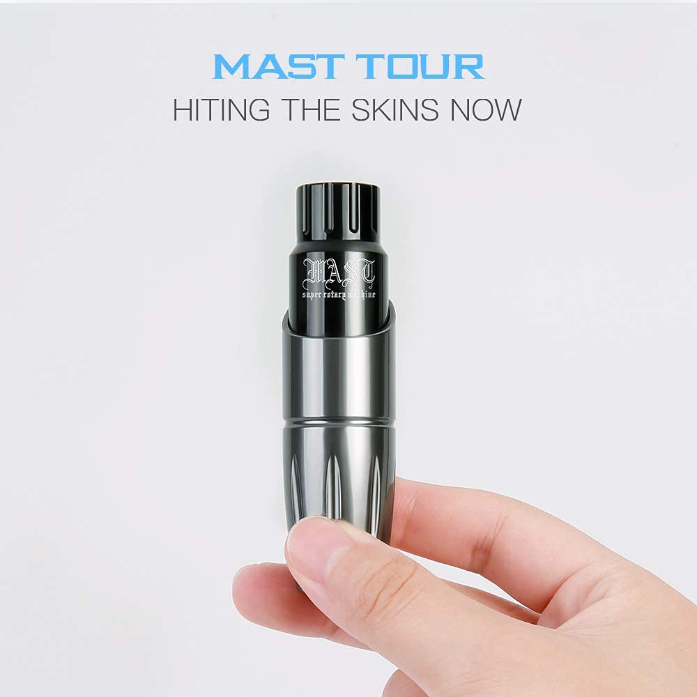 Mast Tour Rotary Tattoo Machine Pen Wireless Advanced Bundle - Free Shipping