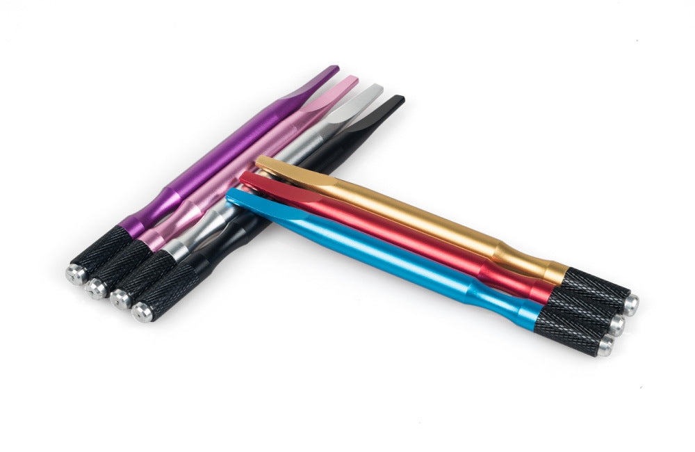 Manueller Stift – Flaches, konisches Design mit Schwanz zum Schattieren und Microblading – 10 Stück