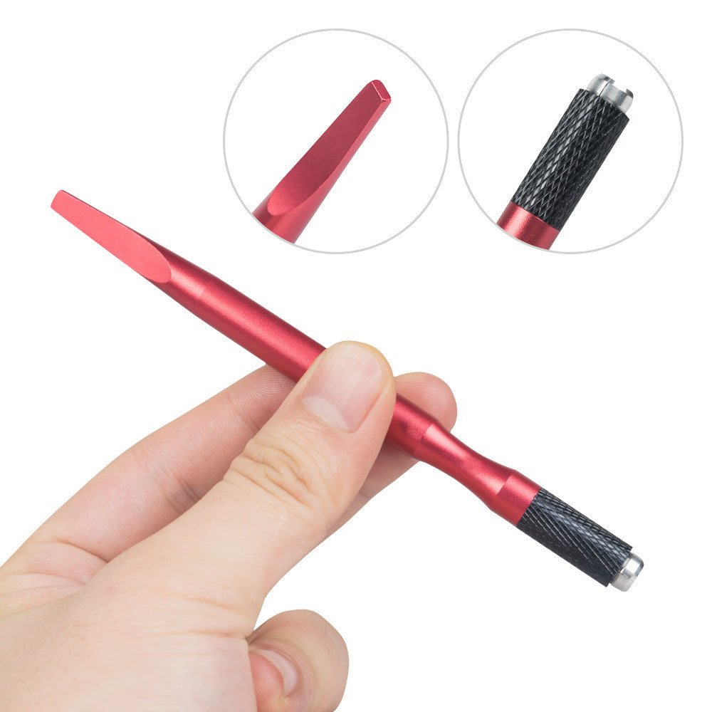 Manueller Stift – Flaches, konisches Design mit Schwanz zum Schattieren und Microblading – 10 Stück