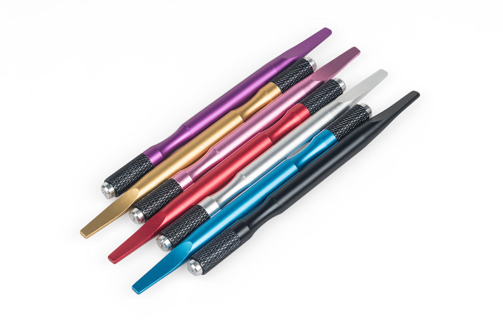 Manueller Stift – Flaches, konisches Design mit Schwanz zum Schattieren und Microblading – 10 Stück