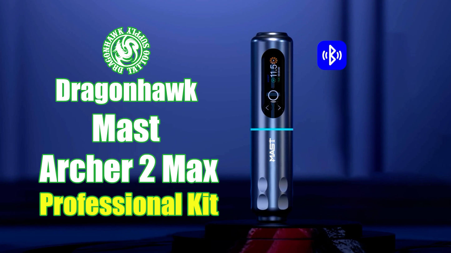 Mast Archer 2 Max Kabelloses Tattoo-PMU-Maschinenpaket - Bluetooth-Version