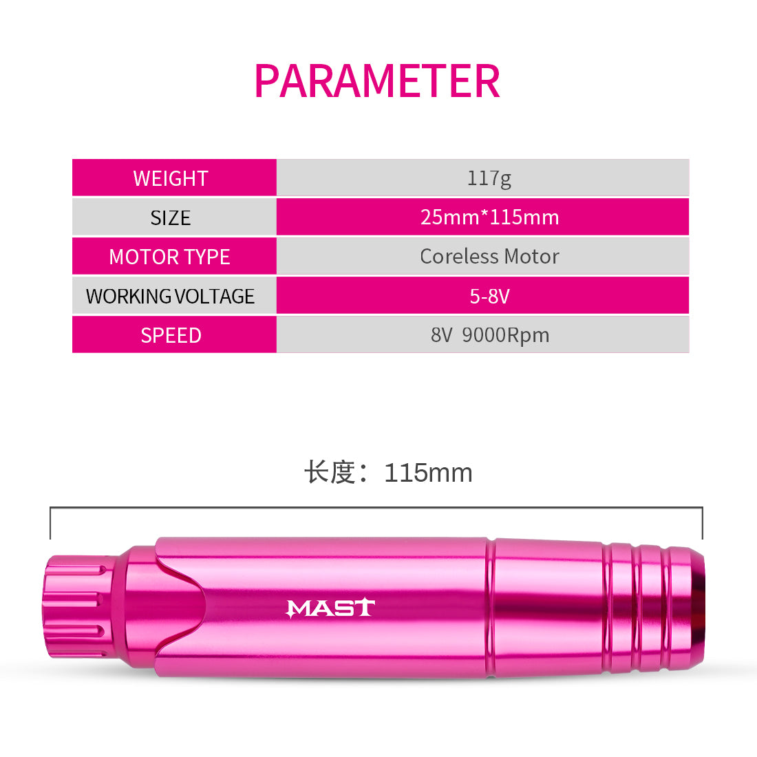 Mast P10 Tattoo PMU Machine Pen Kit