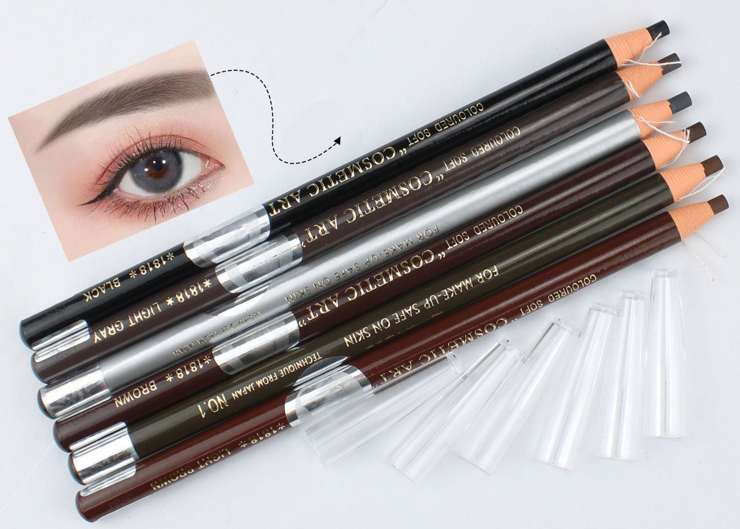 NILAI 1818 Professional Pull-Line Brow Pencil – 12PCS/BOX