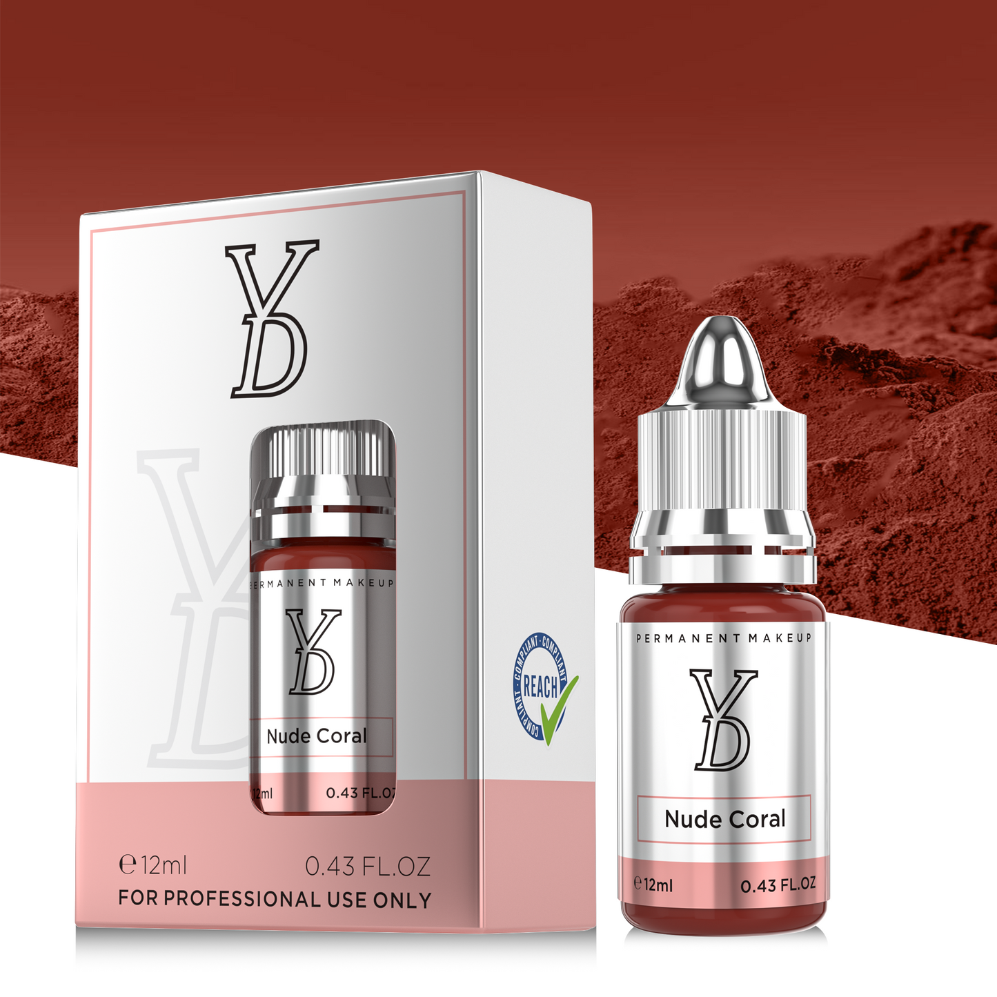Nude Coral – Powder Hybrid Liquid PMU Pigment