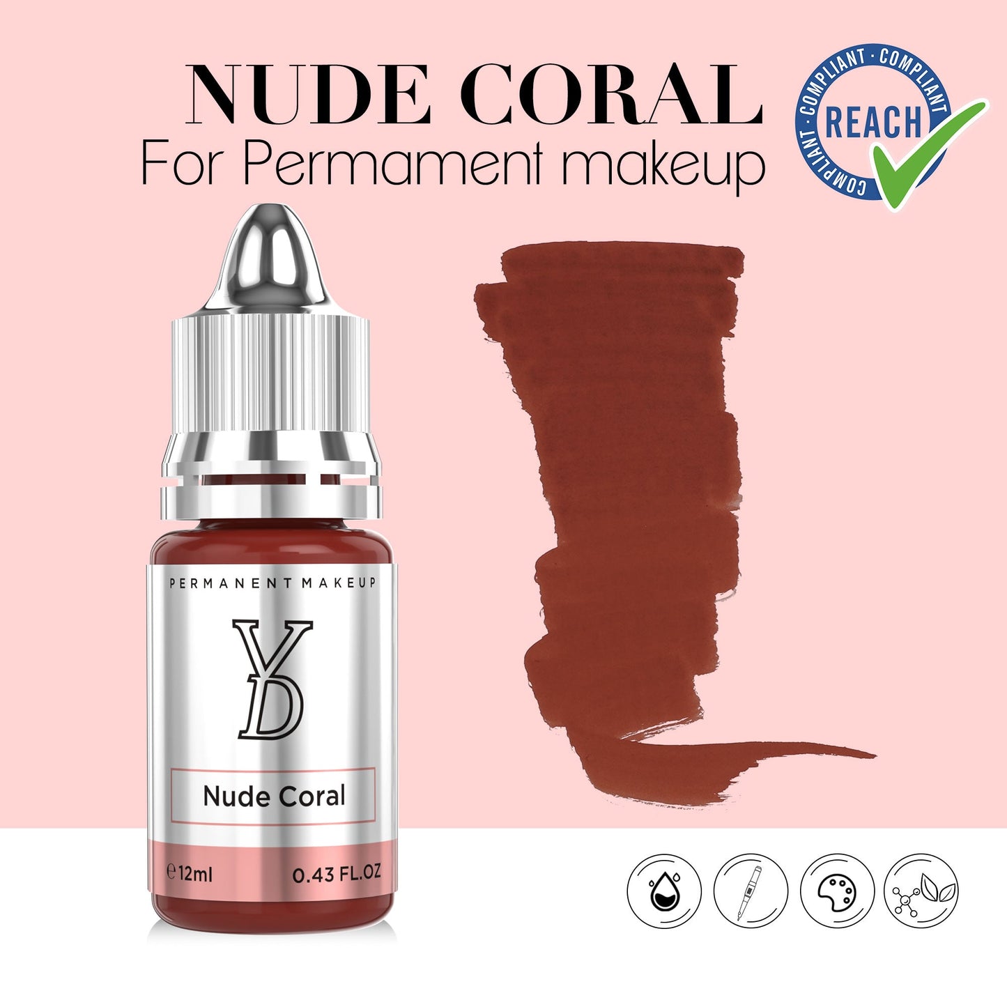 Nude Coral – Powder Hybrid Liquid PMU Pigment
