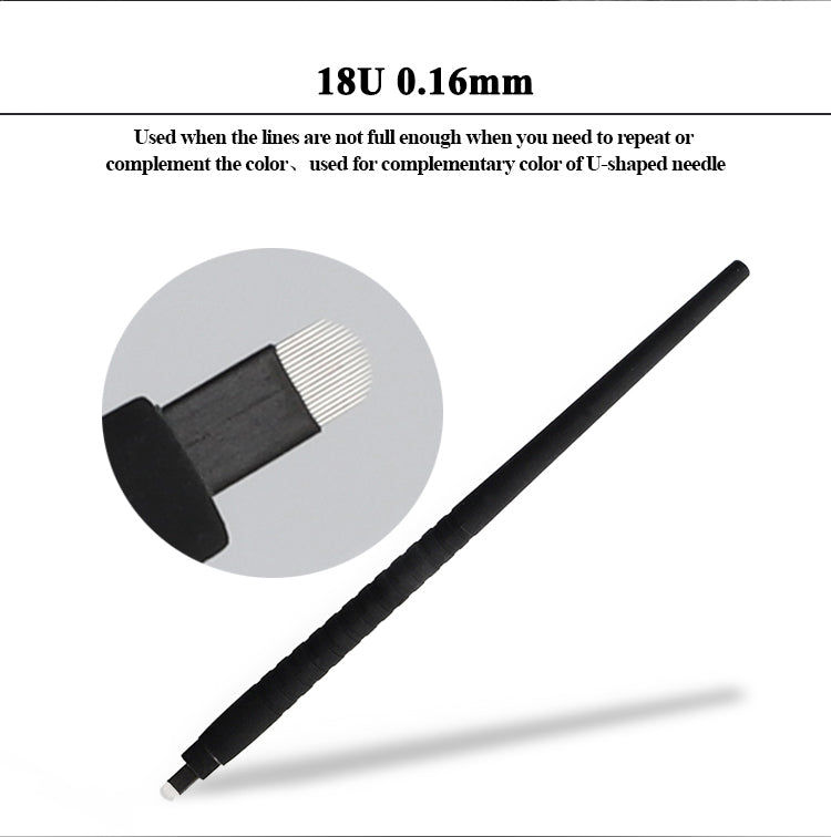 Nami Matte Black Disposable Microblading Pen – 18U / 0.16mm